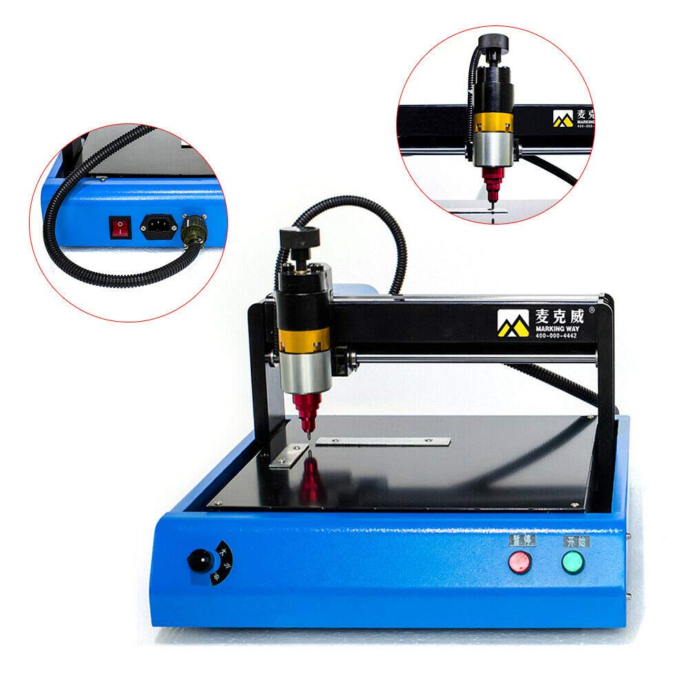400W Electric Metal Marking Machine Steel Plate Engraving Machine for Metal Nameplate Tag Marking 110V