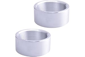 CNRAQR Aluminum 2 Inch NPT Female Thread Weld On Pipe Fitting Bung 2" NPT Female Pipe Coupling 2Pcs