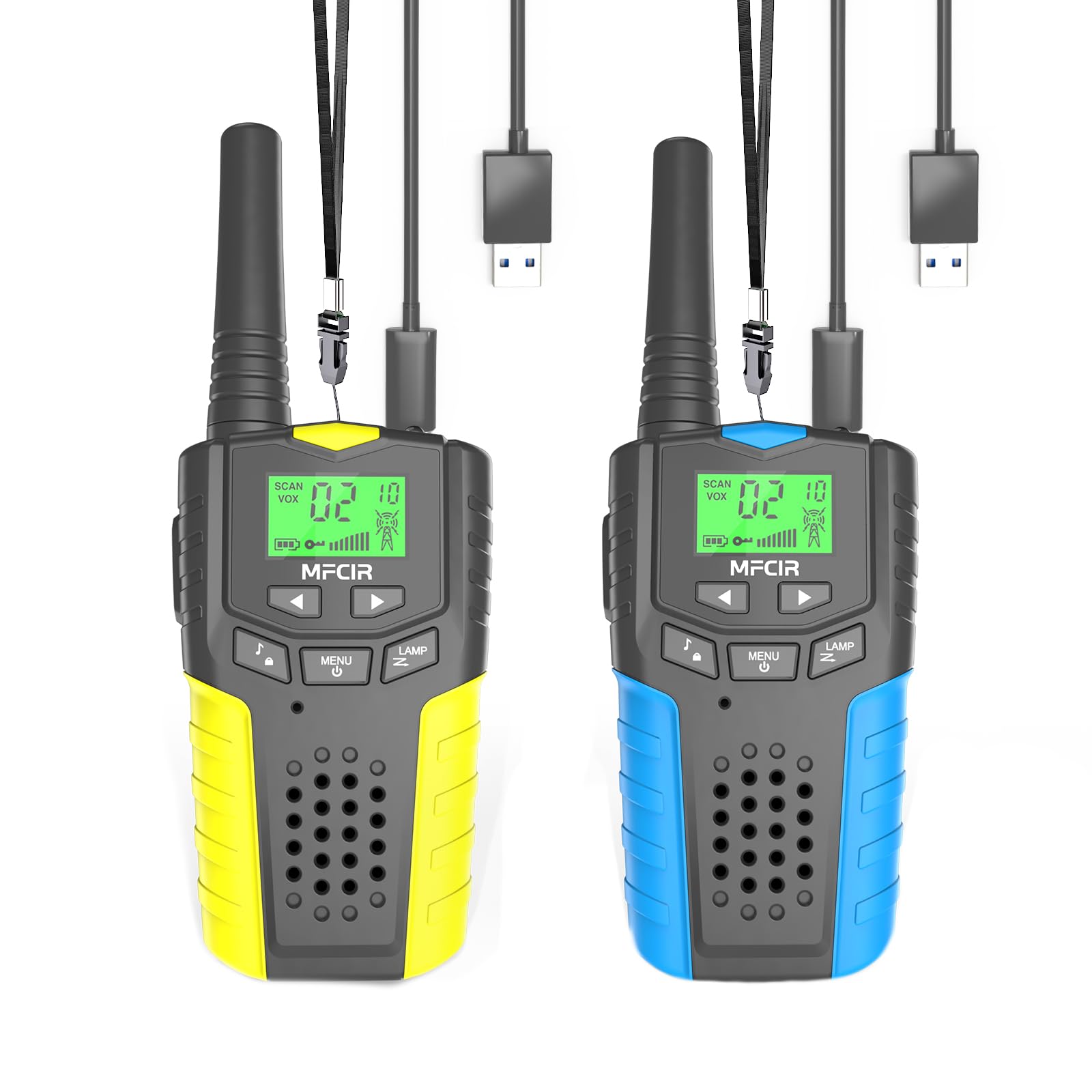 BATURU Rechargeable Walkie Talkies For Kids - 3 Pack | 3 Mile Range, 22 Channels, Clear Sound | Stocking Stuffer For Boys & Girls Age 5-10