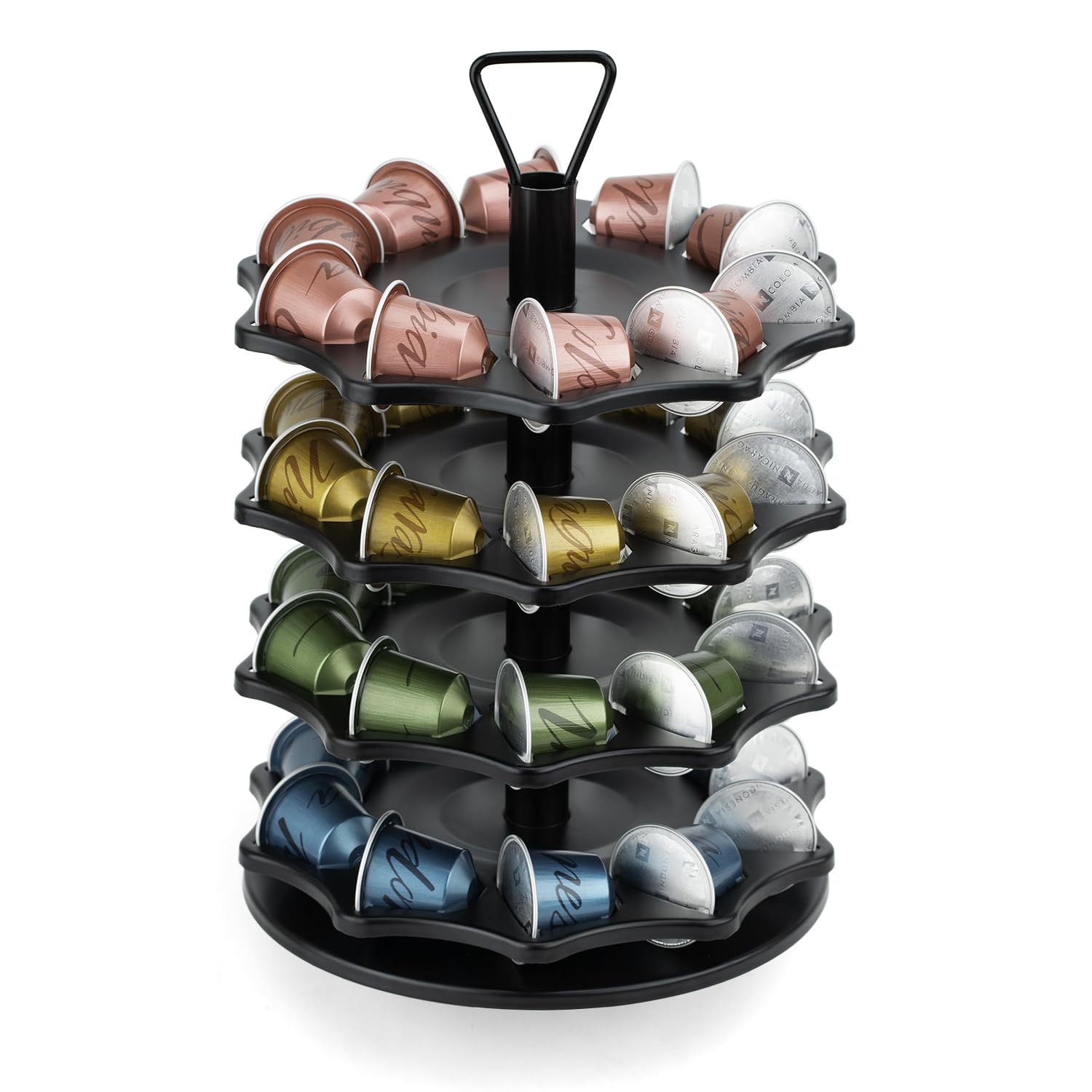 HiveNets Coffee Pod Holder for Nespresso Original Capsules 4 Tier Organizer