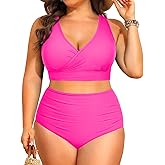 Tempt Me Plus Size High Waisted Bikini - Women Two Piece Swimsuit Tummy Control Bathing Suit 2025 Swimwear