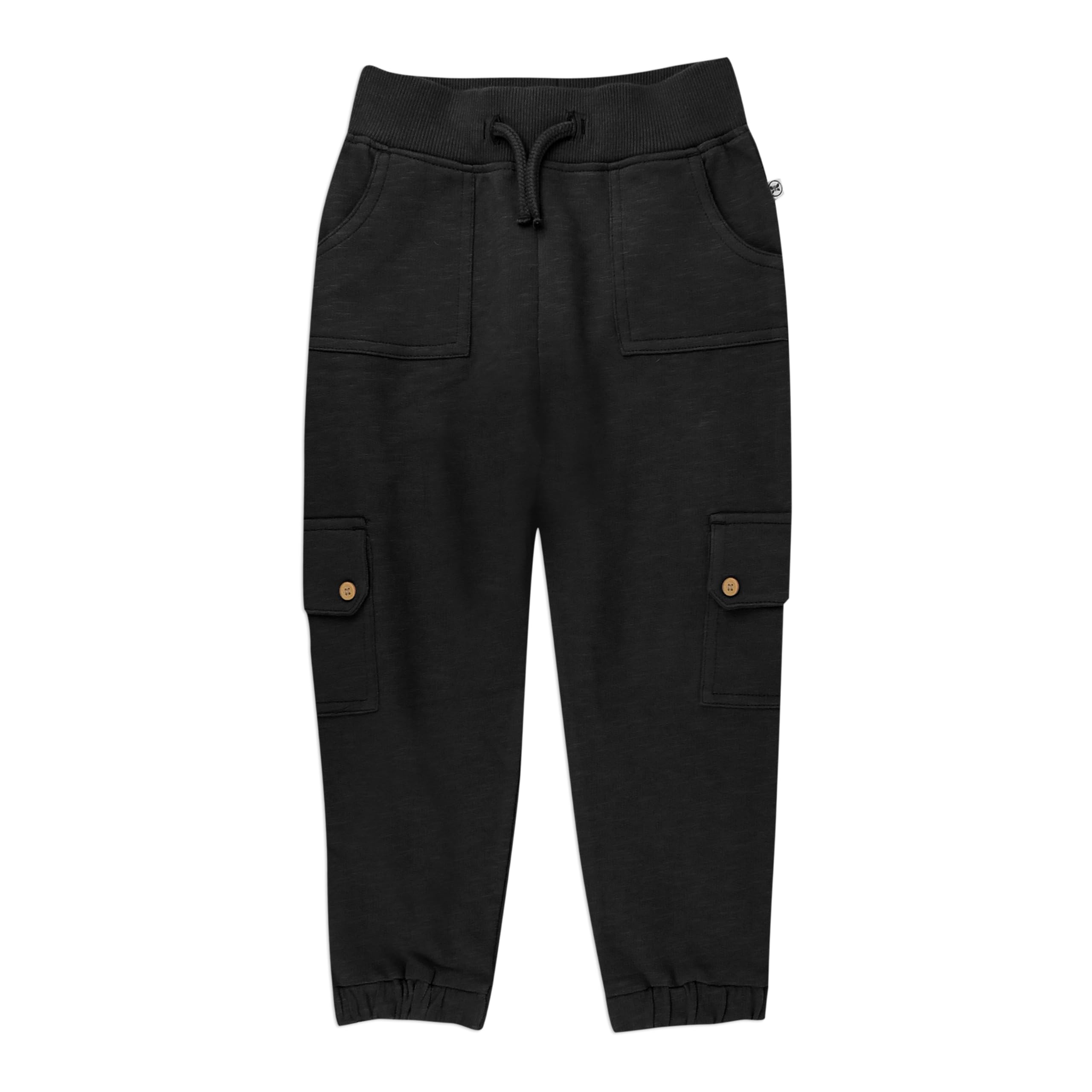 Photo 1 of ****HAS STAIN**** HonestBaby Easy Fit Cargo Sweat Pant 100% Organic Cotton Baby, Toddler, Boys, Girls, Unisex, Black
