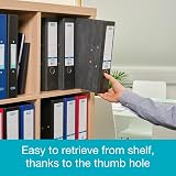 Elba A4 Lever Arch File Black Cloud Effect 80 mm Spine Holds 560 Sheets view 7