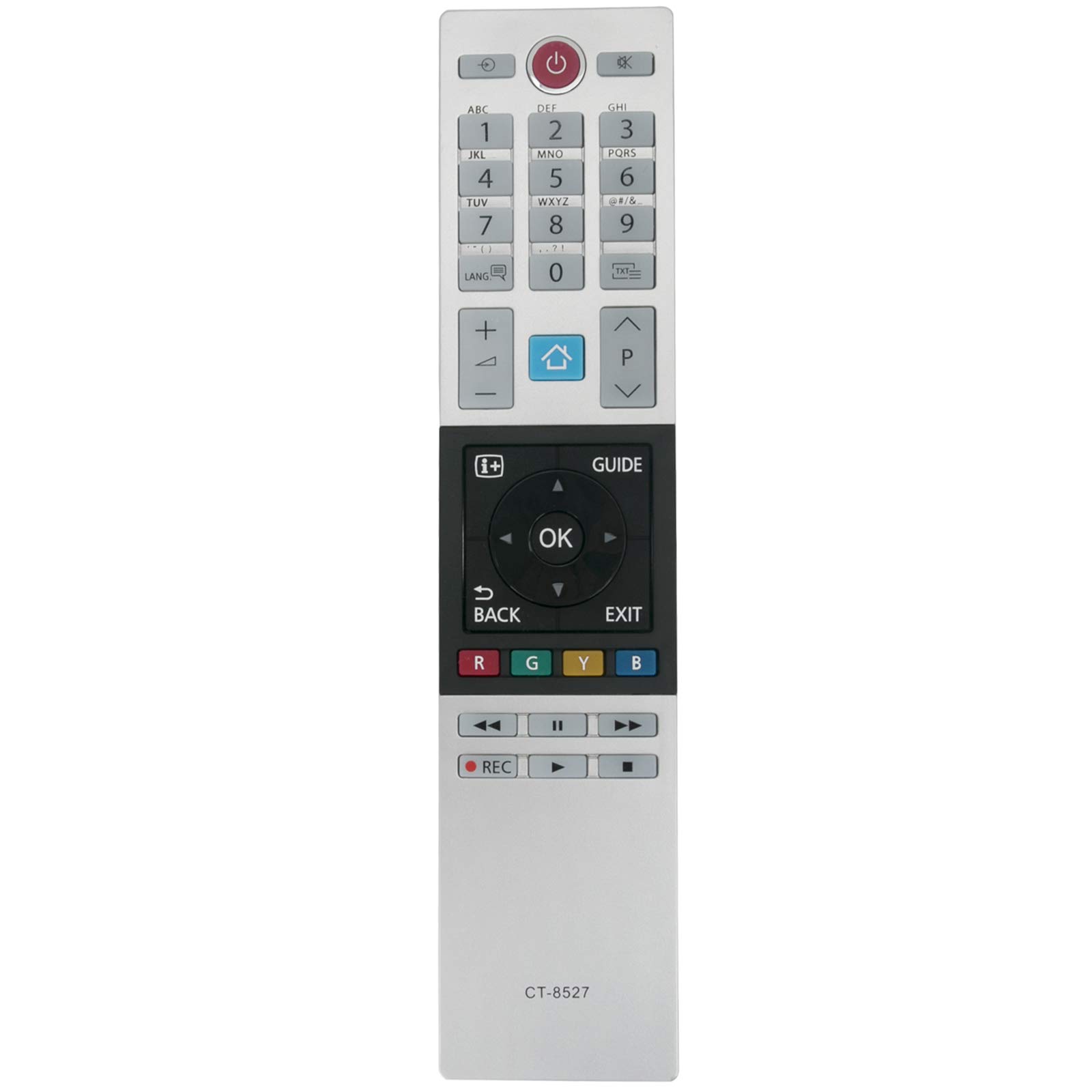 VINABTY CT-8527 sub CT-8528 CT-8541 Replacement Remote Fit for Toshiba LED TV 24W1863DA 28W1863DA 32W1863DA 24W1963DG