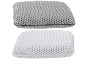 Sewroro 2pcs Small Foam Bath Pillow with Suction Cups for Tub, Neck and Head Support Cushion, Non-Slip Spa