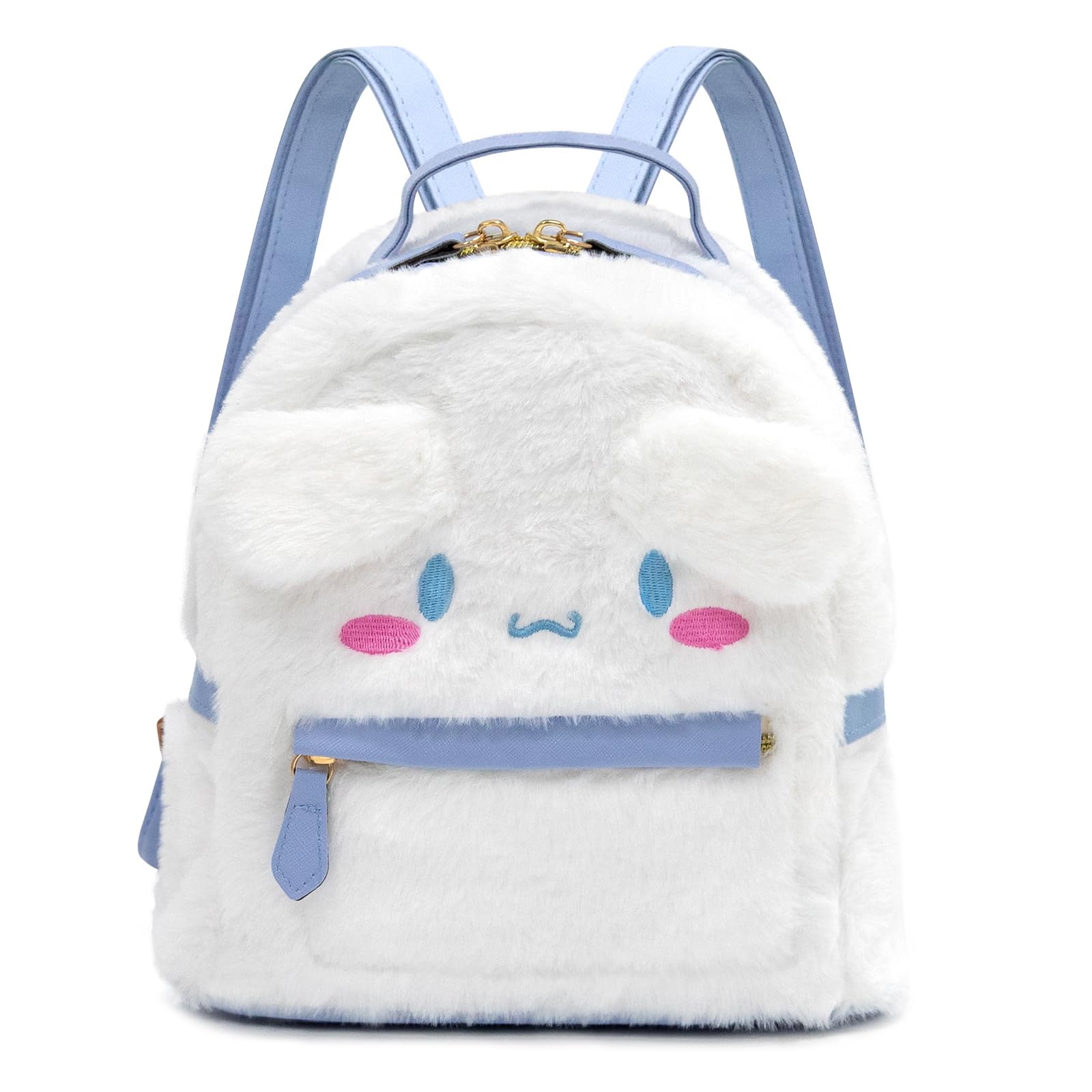 Photo 1 of KIEAL Blue Kids Backpack, Kawaii Stuff Plush Backpack, Adorable Bag Handbag for Girls Kids Fans Birthday Present School Supplies