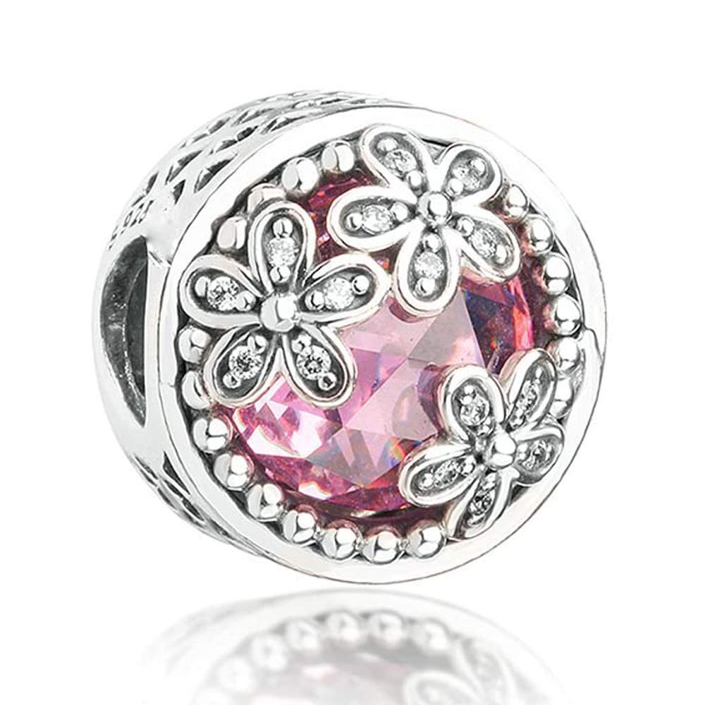 PANDOCCI 2017 Spring Collection DIY Fits for Pandora Original Bracelets Authentic 925 Sterling Silver Dazzling Daisy Meadow Charm Bead Jewelry