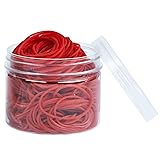 AMUU Rubber Bands 300pcs Red Small Rubber Bands for