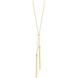 14k Yellow Gold Lariat Necklace 