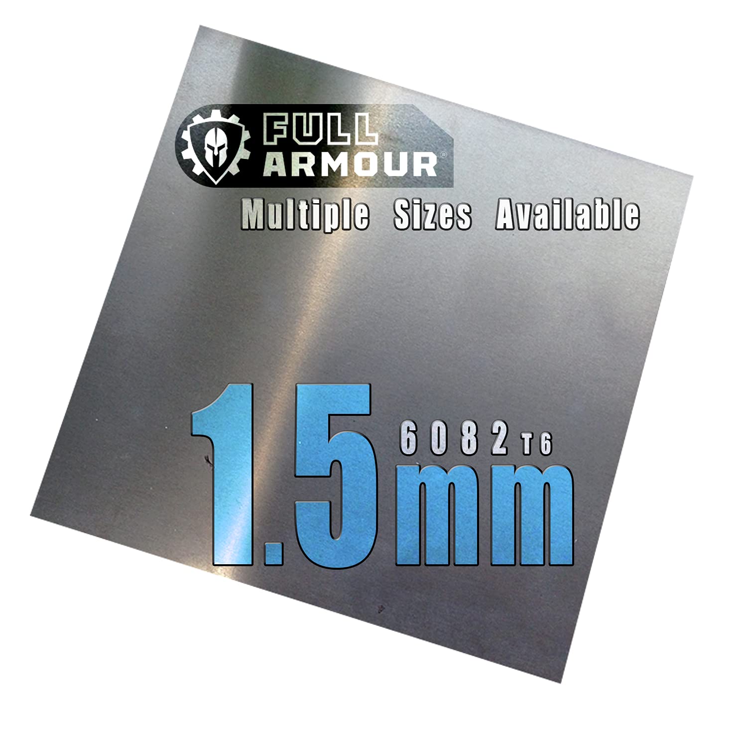 1.5mm Aluminium Sheet Plate - Grade 6082 T6… (200mm x 200mm)