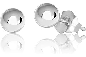 Honolulu Jewelry Company 14K Real Gold Polished Round Ball Stud Earrings, 2mm - 10mm