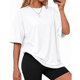 GAYHAY Oversized Tshirts for Women Crew Neck Fall Fashion Workout Tops | Relaxed Fit Y2K Style, Ideal for Everyday Wear, Lightweight Breathable Soft Fabric, Great for Gym or Casual Outfits Clothes