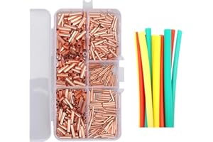 Copper For Wire Terminal Connectors 500pcs Bulk Pack In 5 Sizes GT 0.5, 1, 1.5, 2.5, 4, Designed For Secure For Wire Connecti