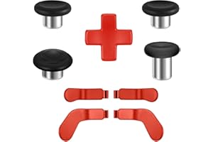 ORITIKUR 9 in 1 Magnetic Thumbsticks Analog Thumb Sticks Replacement Joystick Parts Repair Accessories Kit Component Set with 4 Paddles, 1 D-Pads for Xbox Elite Controller Series 2 and Core Controller