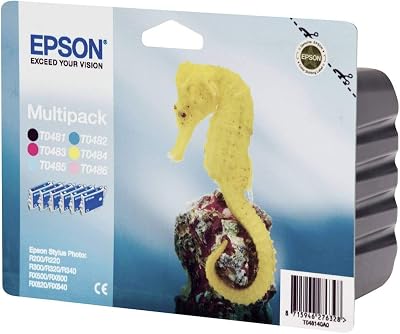 Epson T0487 Ink Cartridge Multipack 6 Colours Black Cyan Magenta Yellow Light