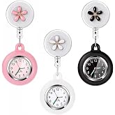 AGEN KGEN Nurse Watch Glow Pointer in the Dark, Clip on Nursing Fob Watch with Second Hand