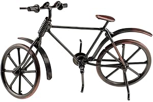 Tipmant Antique Vintage Bicycle Retro Iron Bike Model Office Home Décor Accents Room Desk Decoration Ornaments Handmade Handcrafts