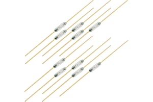 DIYhz Reed Switch MKA-07101 1.8 * 7mm Reed Normally Open Magnetic Induction Switch 10PCS 10685