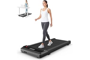 Smug Compact Armless Treadmill, Quiet Under Desk Walking Pad, 200 Lbs Capacity 3 in 1 Portable Walking Treadmill, Space Saving Design for Home & Office
