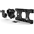 TeraFlex 4838150 JK/JKU Alpha Hinged Carrier & Alpha HD Adjustable Spare Tire Mounting Kit-Complete , black