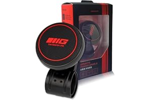 KULOSORY Sports Red color Steering Wheel Knob Spinner - Ideal For Universal Non-Slip Fit/Ideal For Cars, Trucks, Boats