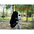 ETone Dark Cloth Focusing Hood For 4x5 Large Format Cameras - Waterproof Wrap, Red/Black