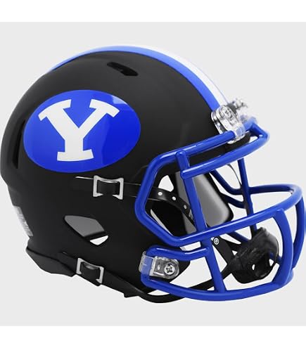 NCAA BYU Cougars Full Size Speed Replica Helmet, Blue, Medium : Sports & Outdoors