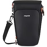 MOSISO Camera Bag, Top Access Crossbody Shoulder Bag for DSLR SLR Cameras with Lens Kit, Padded Camera Case with Rain Cover & Adjustable Should Strap, Photography Bags for Canon/Nikon/Sony, Black