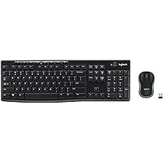 Logitech MK270 Full Size Wireless Keyboard and Mouse Combo - Black