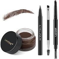 Amazon.com : 3 IN 1 Eyebrow Gel Kit With 2 Eyebrow Brushs,【High ...