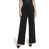 Calvin Klein Womens Wide Leg Mid Rise No Button Pant