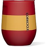 Corkcicle Stemless Insulated Wine Glass Tumbler - Keeps Beverages Cold 6 Hours & Hot 3 Hours - Stainless Steel - Easy-Grip - Summer Drinkware Gift - Keeps Drinks Ice Cold - 12 oz - Gryffindor