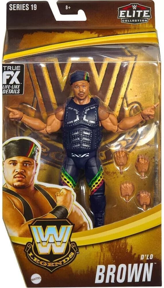 WWE Elite Collection D'Lo dlo Brown Wrestling Action Figure Legends Mattel Series 19