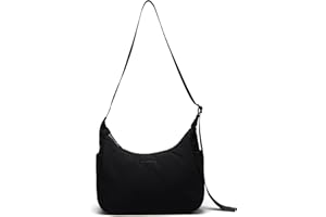 Pander Nylon Crescent Shoulder Bag, Medium Sling Crossbody with Adjustable Strap.