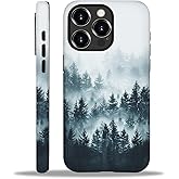 SmaMZ for iPhone 16 Pro Case, T2 Misty Forest Shockproof Rugged Cover Dual Layer Soft TPU Hard PC Bumper Case Design for iPhone 16 Pro