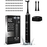 Voraiya Electric Flosser for Teeth, Reusable Dental Floss with 50 Replacement Heads,Dentist Recommended Tooth Flossers,Water Flosser Alternative,Rechargeable Dental Floss Picks for Adults,Travel