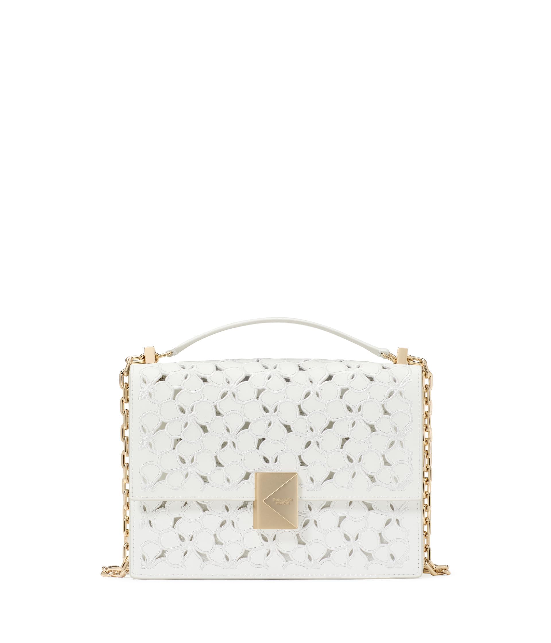 kate spade new york Deco Eyelet Leather Chain Shoulder Bag