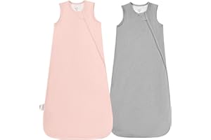 EasyFi Rayon Made from Bamboo Sleep Sack 1.0 Tog Baby Sleep Sack 12-18 Months Toddler Sleep Sack 2-Way Zipper Newborn Sleep S