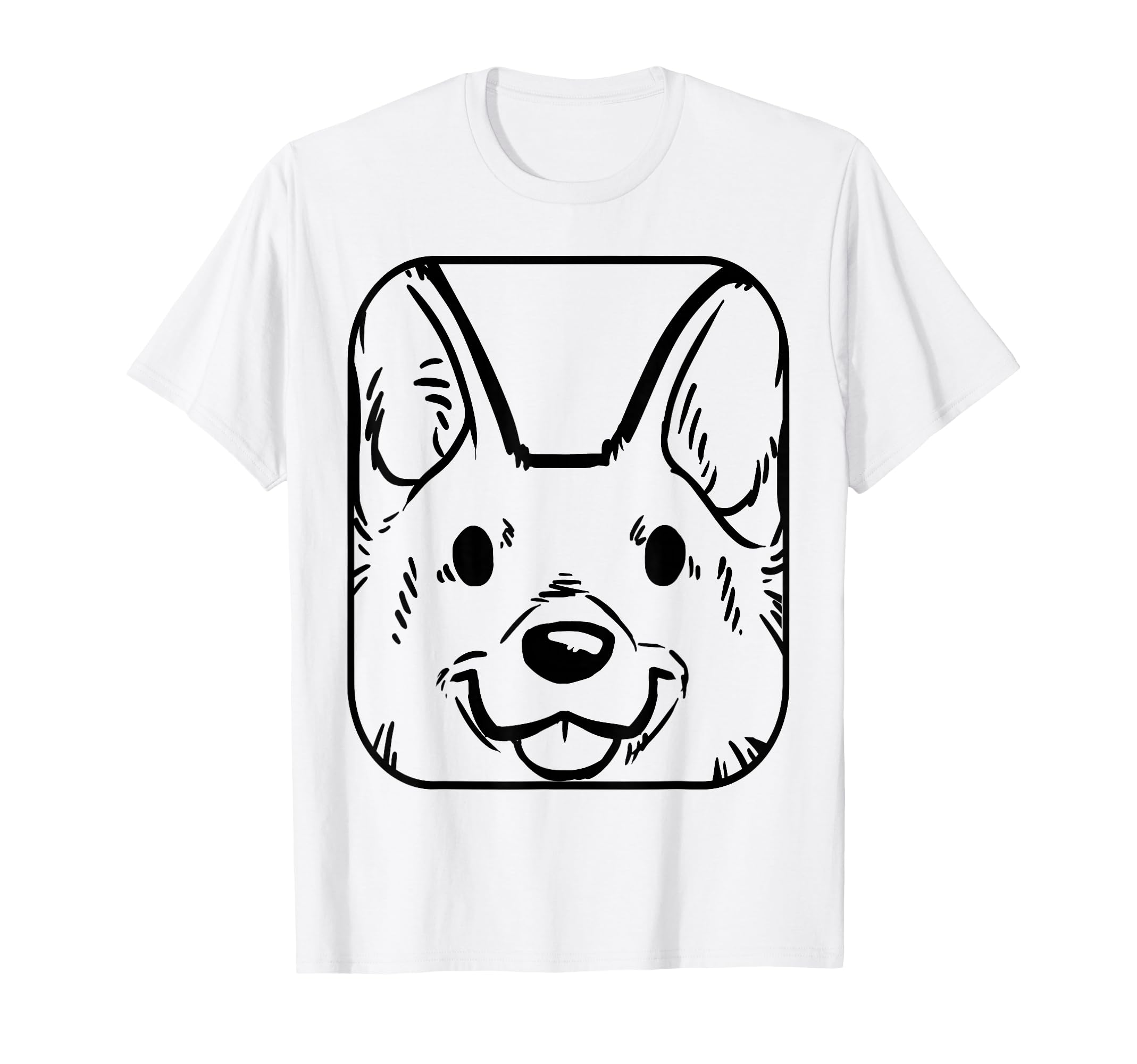 Puppy Dog Face Cartoon T-Shirt