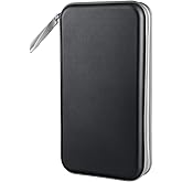 Amazon.com: Wismart 80 Capacity Pu Leather Shell CD DVD Blu-ray Media ...