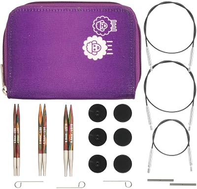 KnitPro Symphony Interchangeable Circular Needles Set 4 5 6 mm Beginners Kit