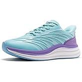 Women's Orthopedic Road Running Shoes: Comfortable Arch Support Plantar Fasciitis Orthotic Slip On/Off Sports Sneakers, Casual Standing Flat Feet Tennis Walking Shoes for Foot Heel and Pain Relief