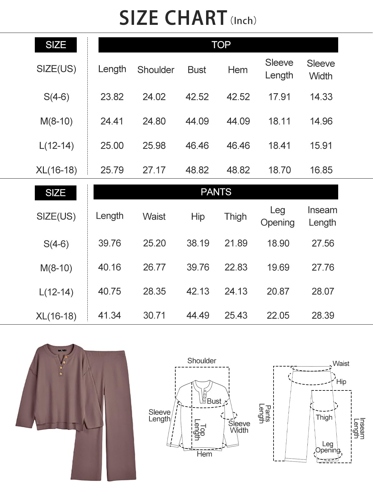 LILLUSORY Lounge Sets Womens Two 2 Piece Matching 2024 Fall Fashion Outfits Clothes Clothing Trendy Knit Sweater Loungewear Travel Sweatsuit Sweat Suit Sets - Image 6