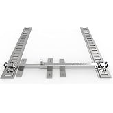 Condor Motorcycle Universal E-Track Adapter Kit for Wheel Chock/Trailer Stand/Ramp (UNIV-E Track)