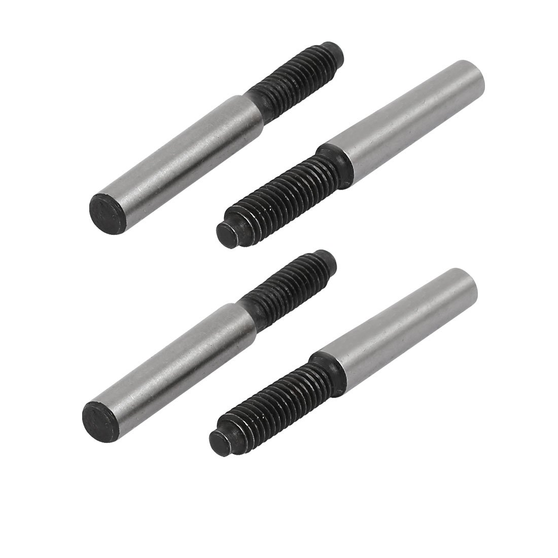 Sourcingmap M6x21mmx50mm 45# Carbon Steel External Thread Metric Taper Pin Fasteners 4pcs