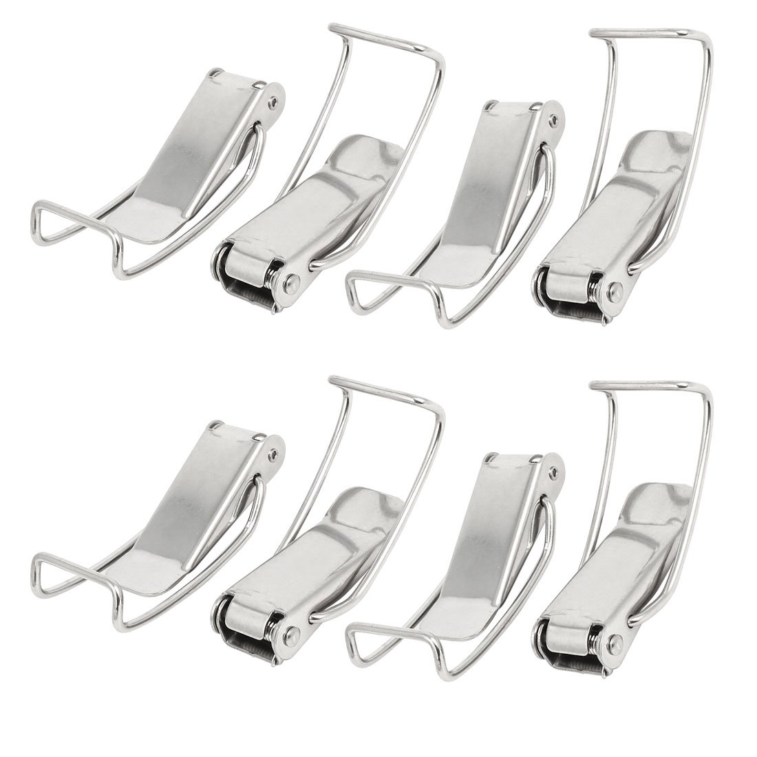 Sourcingmap Chest Box 118mmx34mmx20mm Stainless Steel Toggle Latches Catch Hasp Clamp 8pcs