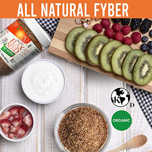 BSL Organic Ground Flax Seed 13 Oz Vegan, KetoFriendly, GlutenFree