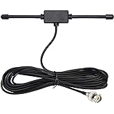 Bingfu VHF UHF Car Truck Police Scanner Adhesive Mount Antenna Vehicle Ham Radio Amateur Radio Mobile Scanner BNC Male Dipole