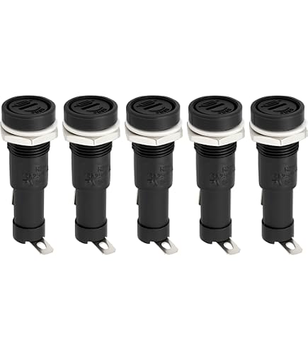 Lot De 5 Supports Fusible Pour Panneau - Compatible Fusible Verre 6x30 Mm, 250V 10A Et 125V 15A, Installation Facile