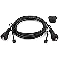 JYINCPED 10FT Marine Network Cable for Garmin: RJ45 Male to Male, Black, Waterproof, Compatible with Garmin ECHOMAP Plus, UHD